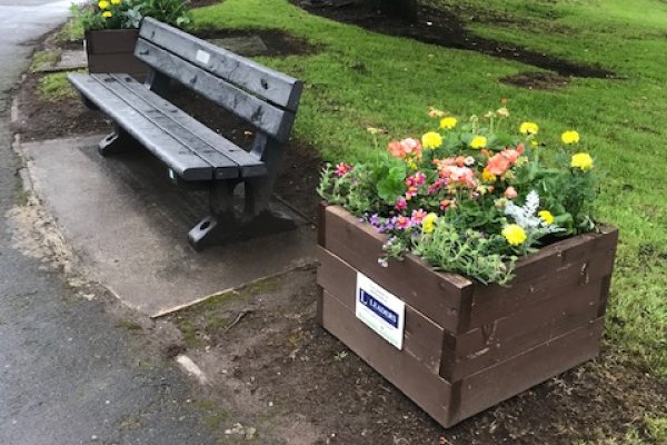 Flower planters in Borrowash