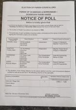 image showing the notice of poll